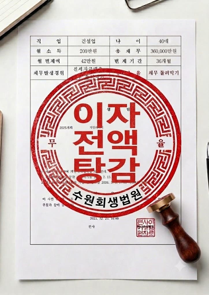 개인회생 인가 결정 사례 15